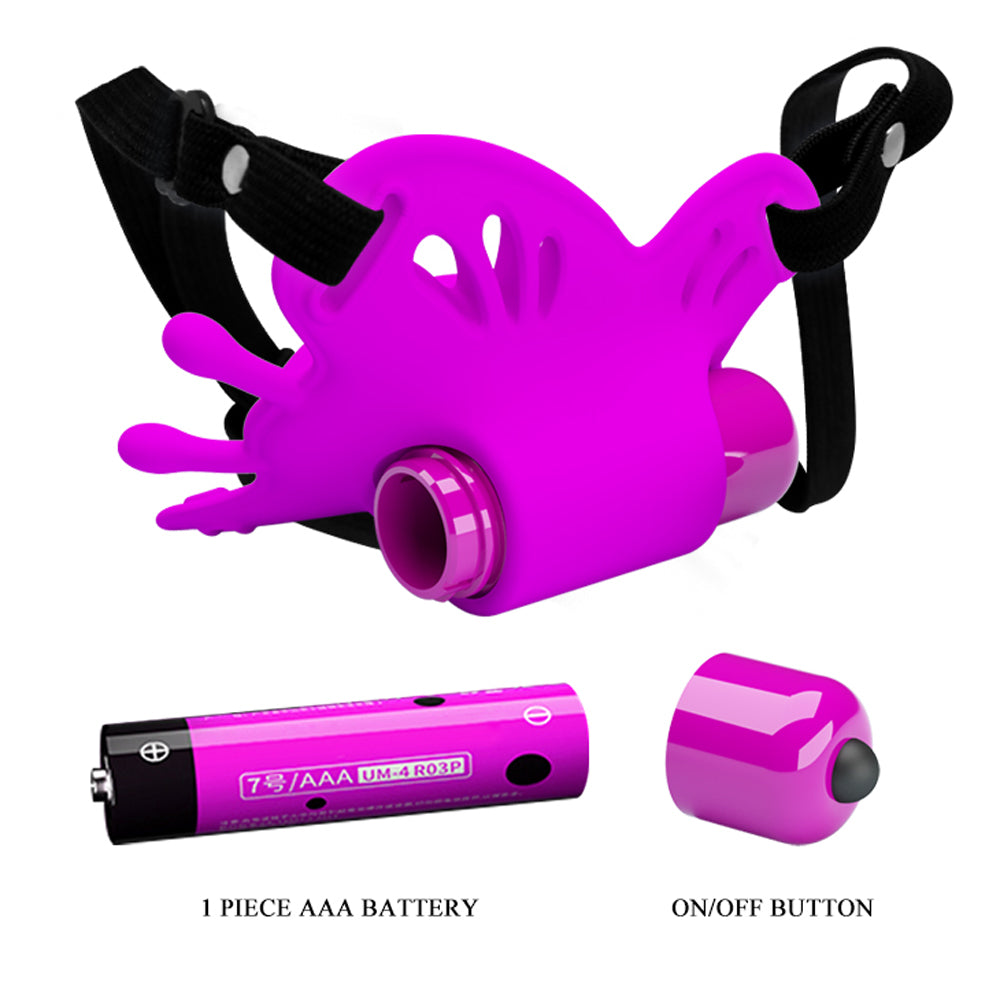 Pretty Love Sloane Battery Powered Clit Stim -  Fuchsia Pretty Love