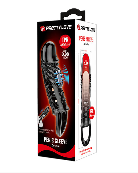 Pretty Love Penis Sleeve Cecelia - Black Pretty Love