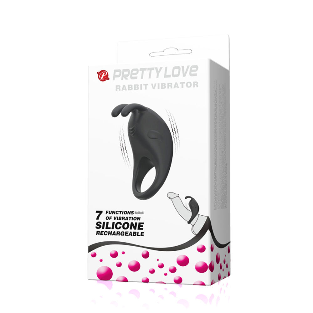 Pretty Love Rabbit Vibrator - Black Pretty Love