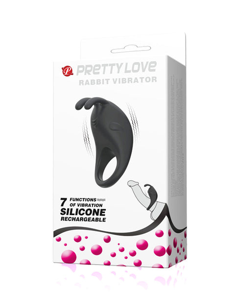 Pretty Love Rabbit Vibrator - Black Pretty Love