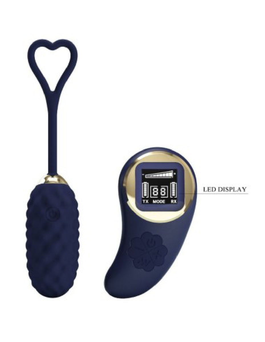 Vivian Remote Control Vibrating Egg - Blue Pretty Love