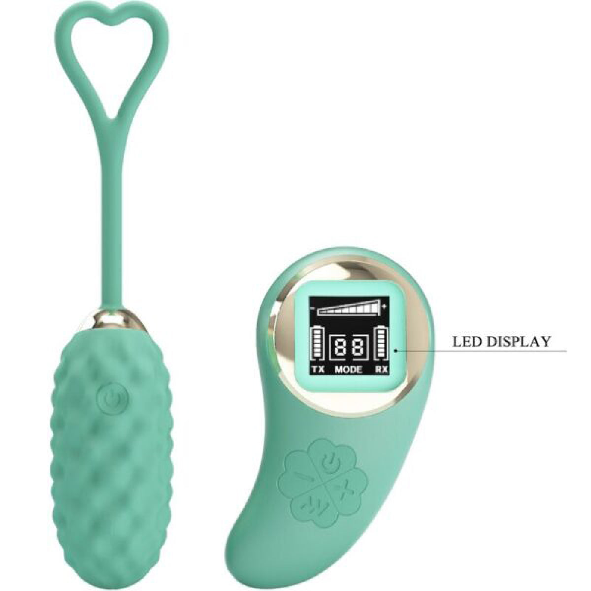 Vivian Remote Control Vibrating Egg - Turquoise Pretty Love