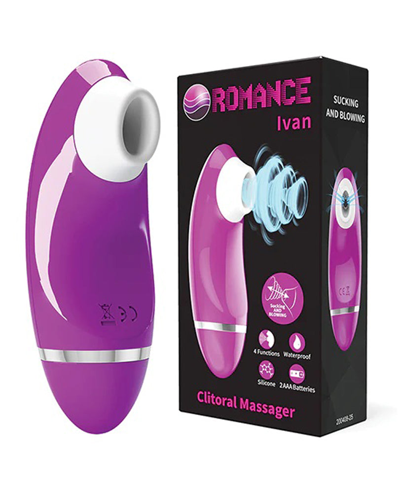 Pretty Love Romance Ivan Sucking Clitoral Massager - Fuchsia Pretty Love