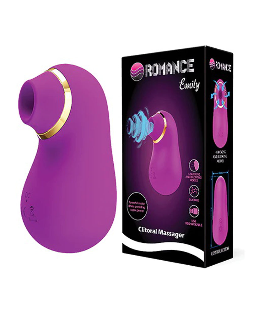 Pretty Love Romance Emily Sucking Clitoral  Massager - Fuchsia Pretty Love