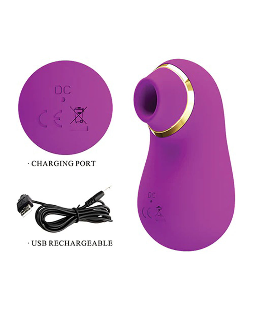 Pretty Love Romance Emily Sucking Clitoral  Massager - Fuchsia Pretty Love