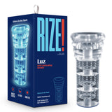 Rize - Luz - Glow in the Dark Self- Lubricating  Stroker - Clear Blush