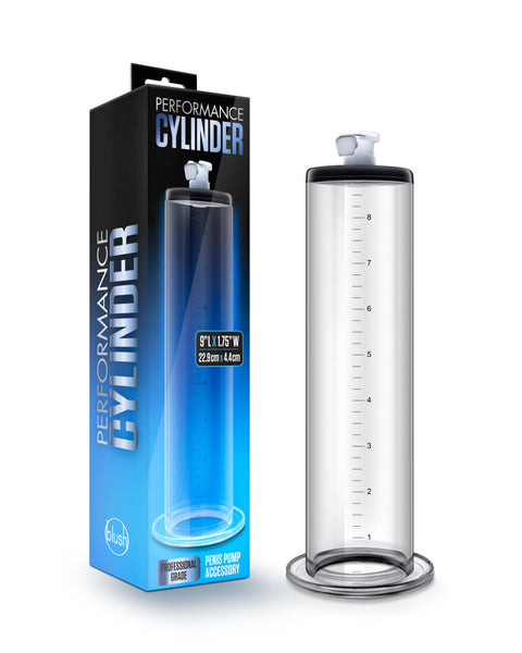 Performance - 9 Inch X 1.75 Inch Penis Pump  Cylinder  Clear Blush