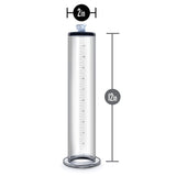 Performance - 12 Inch X 2 Inch Penis Pump Cylinder - Clear Blush