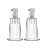 Temptasia  Nipple Pumping Cylinders  Set of 2 (1 Inch Diameter) - Clear Blush