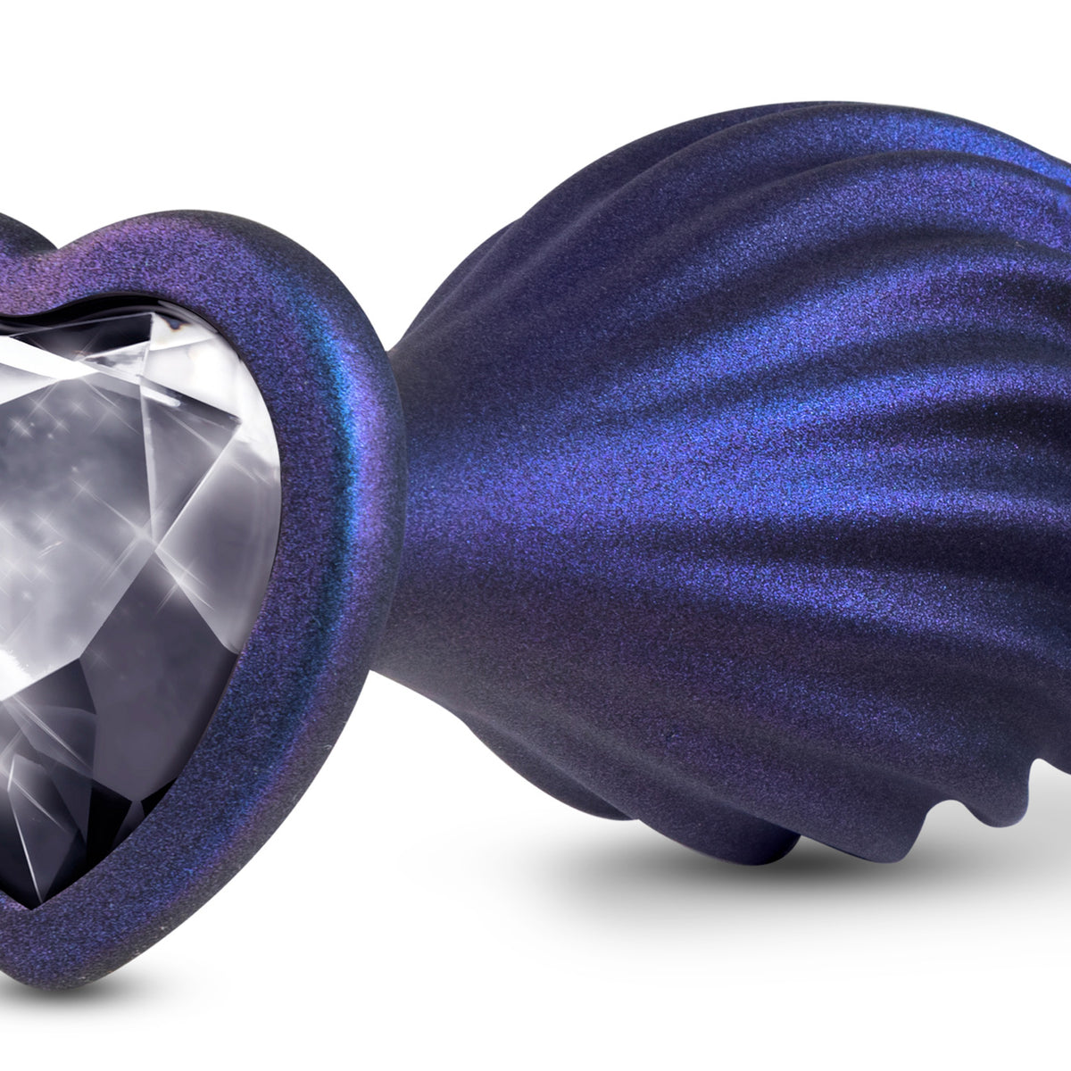 Anal Adventures Matrix - Swirling Bling Plug -  Sapphire Blush