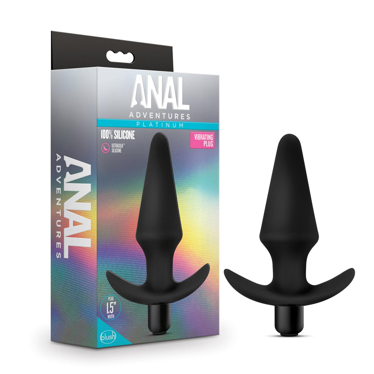 Anal Adventures Platinum 5-Inch Anal Plug | StayPut™ Design with AnchorTech™ Base for Long-Lasting Comfort and Secure Fit Blush