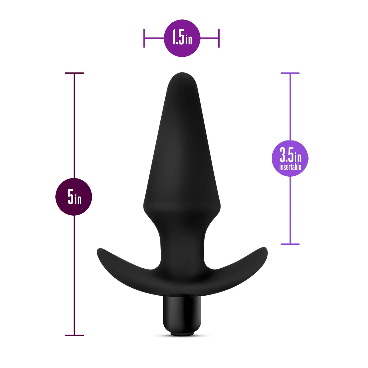 Anal Adventures Platinum 5-Inch Anal Plug | StayPut™ Design with AnchorTech™ Base for Long-Lasting Comfort and Secure Fit Blush