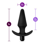 Anal Adventures Platinum 5-Inch Anal Plug | StayPut™ Design with AnchorTech™ Base for Long-Lasting Comfort and Secure Fit Blush