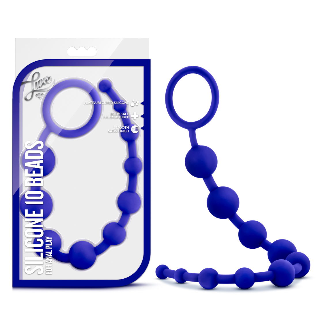 Luxe Silicone 10 Beads - Indigo Blush