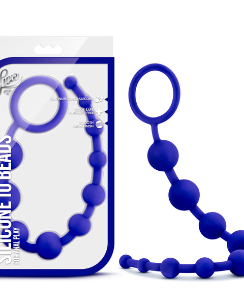 Luxe Silicone 10 Beads - Indigo Blush