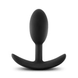 Anal Adventures - Platinum - Silicone Vibra Slim  Plug - Small - Black Blush