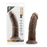 Dr. Skin - 8 Inch Cock With Suction Cup -  Chocolate Blush