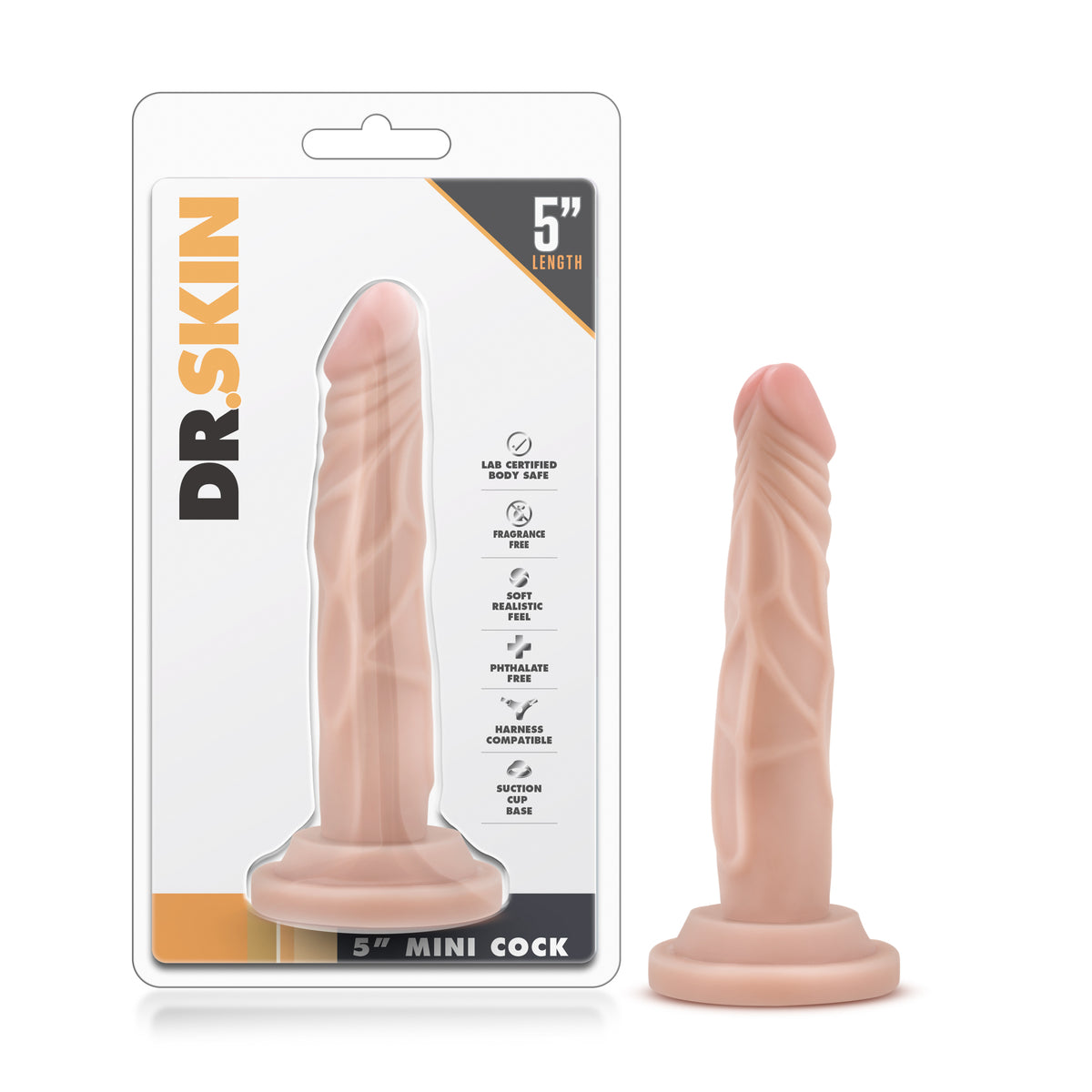 Dr. Skin - 5 Inch Mini Cock - Vanilla Blush