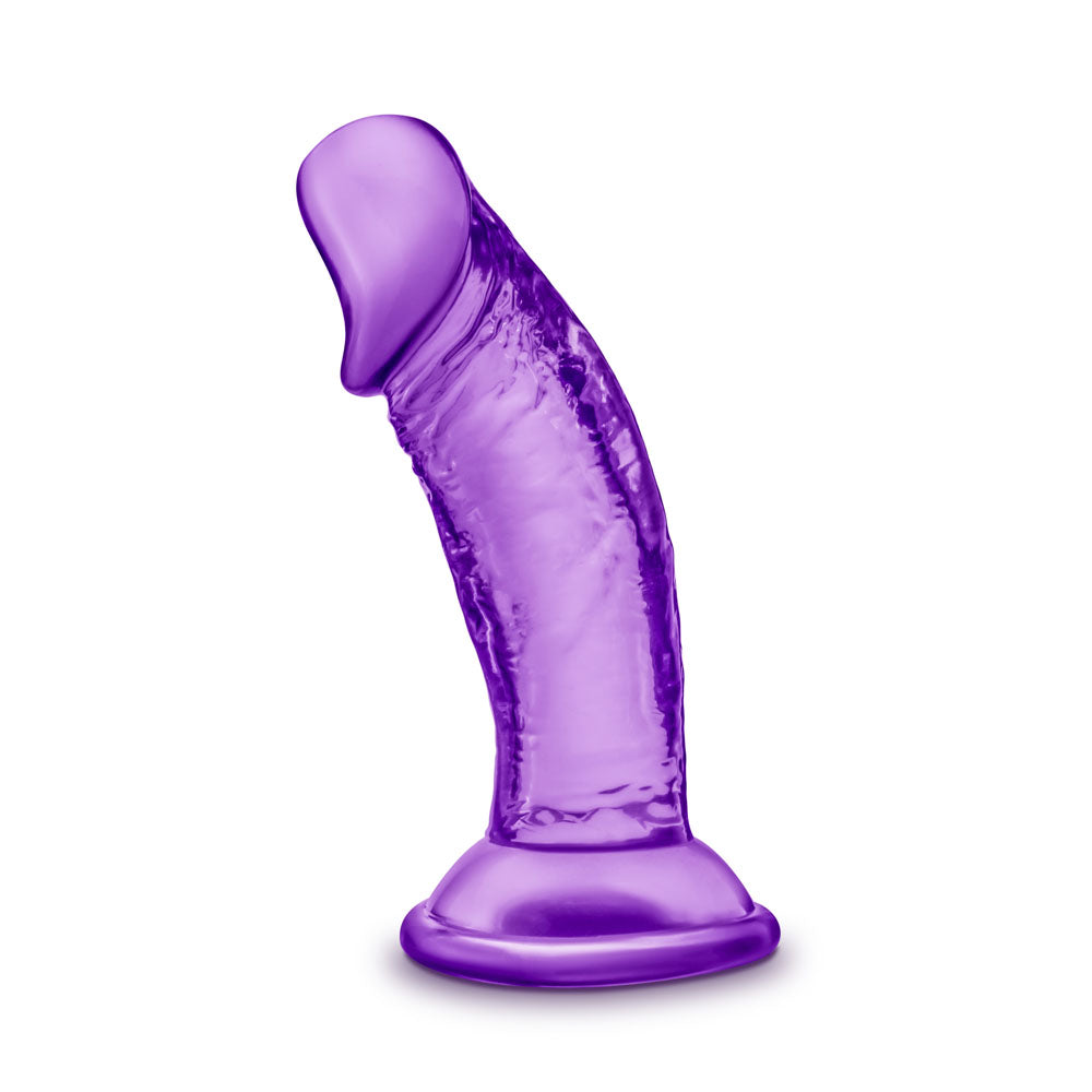 B Yours - Sweet n' Small 4 Inch Dildo With Suction Cup - Purple Blush