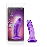 B Yours - Sweet n' Small 4 Inch Dildo With Suction Cup - Purple Blush