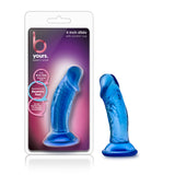 B Yours - Sweet n' Small 4 Inch Dildo With  Suction Cup - Blue Blush