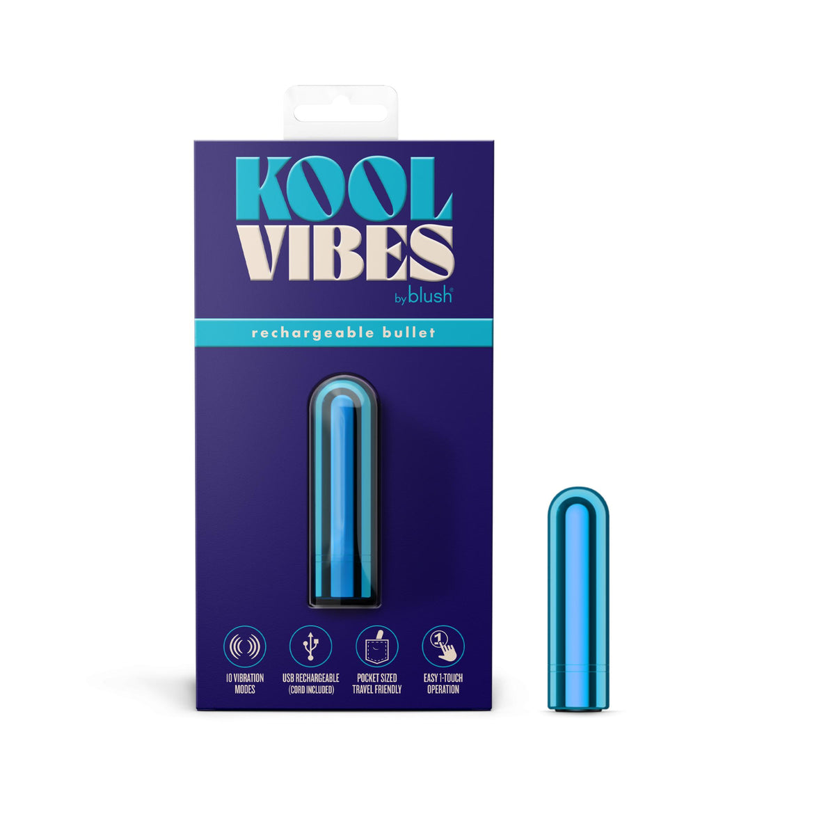 Kool Vibes - Rechargeable Mini Bullet - Blueberry Blush