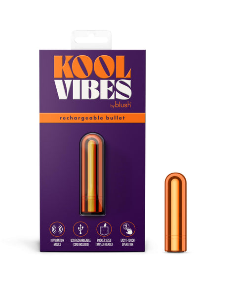 Kool Vibes - Rechargeable Mini Bullet - Tangerine Blush