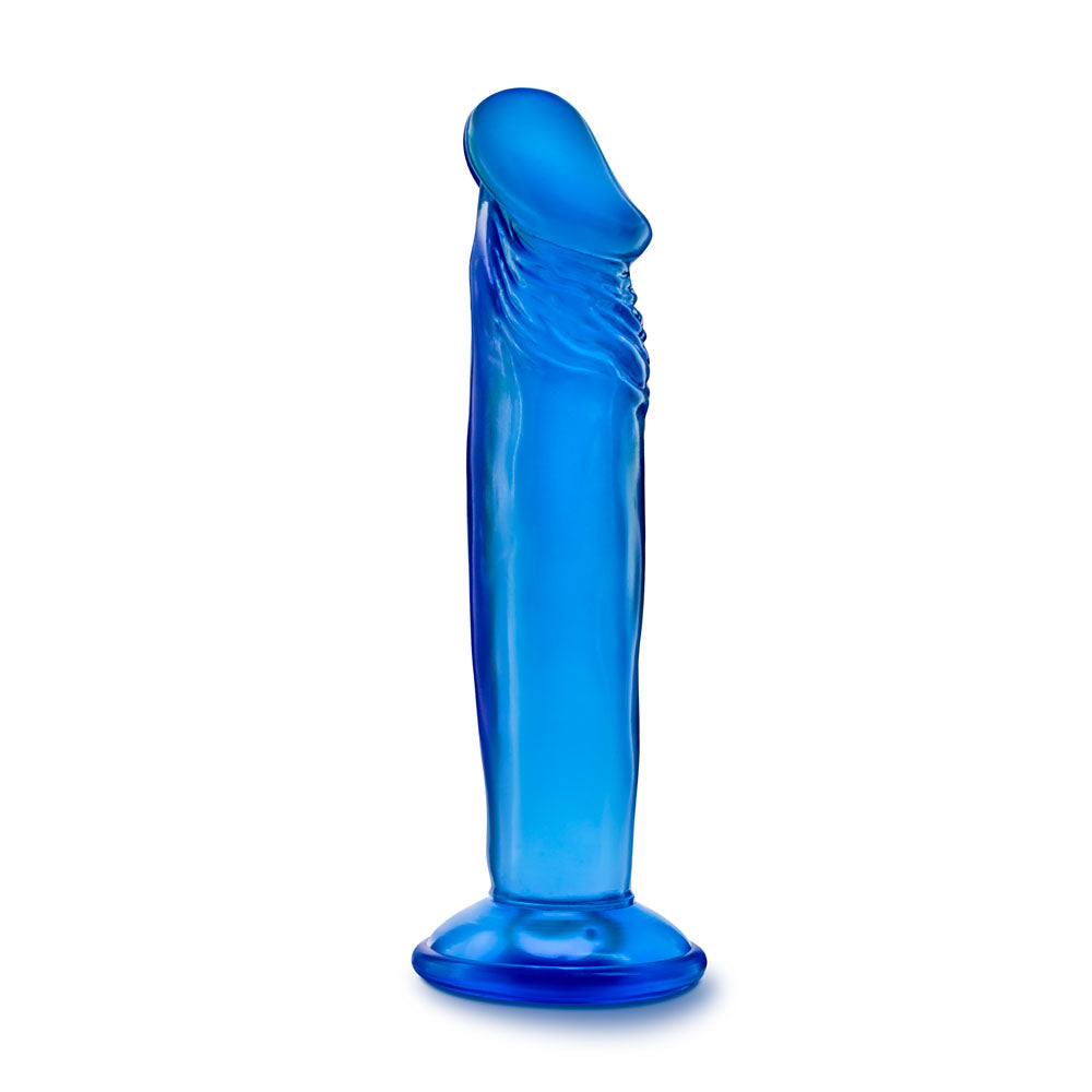 B Yours - Sweet n' Small 6 Inch Dildo With Suction Cup - Blue Blush