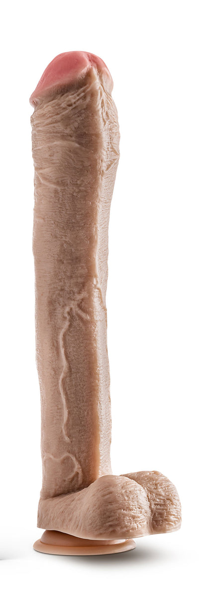 Dr. Skin - Mr. Ed - 13 Inch Dildo With Balls -  Beige Blush