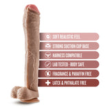 Dr. Skin - Mr. Ed - 13 Inch Dildo With Balls -  Beige Blush