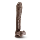 Dr. Skin Mr. Ed 13 Inch Dildo With Suction Cup - Chocolate Blush