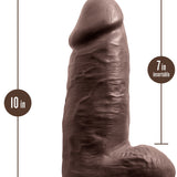 Au Naturel - Chub - 10 Inch Dildo - Chocolate Blush