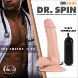 Dr. Skin - Dr. Spin - 6 Inch Gyrating Realistic Dildo - Vanilla Blush