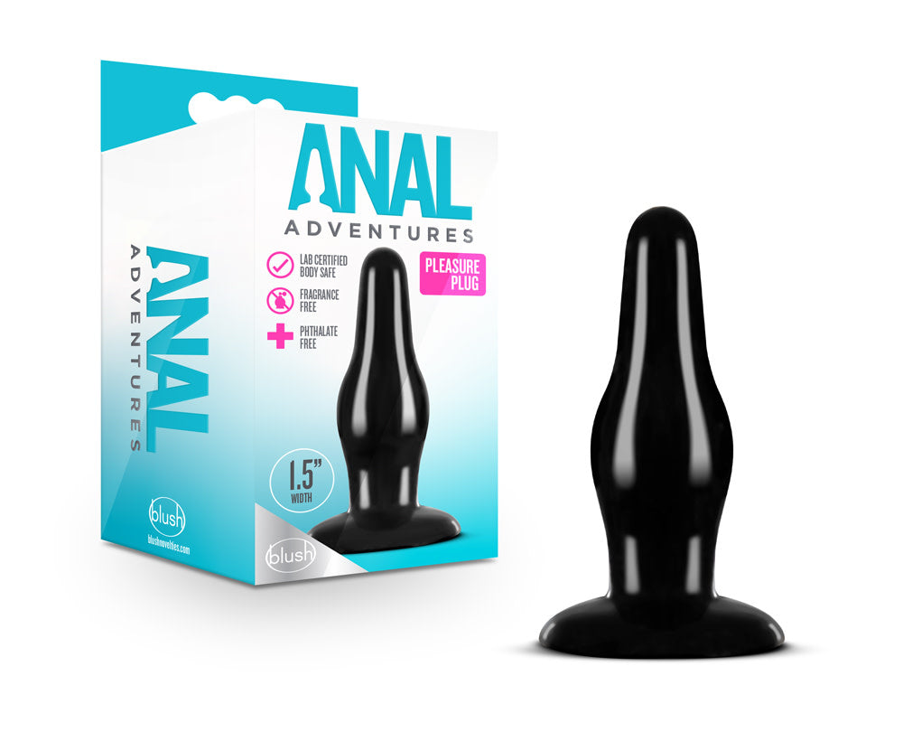 Anal Adventures - Pleasure Plug - Black Blush