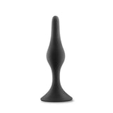 Anal Adventures Platinum - Silicone Beginner Plug  - Small - Black Blush