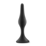 Anal Adventures Platinum - Silicone Beginner Plug  - Medium - Black Blush