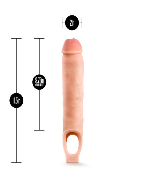 Performance Plus - 11.5 Inch Silicone Cock Sheath  Penis Extender - Vanilla Blush