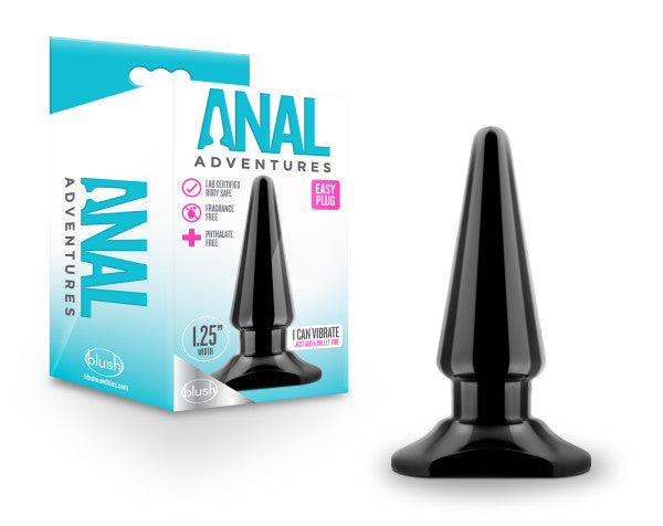 Anal Adventures - Easy Plug - Black Blush