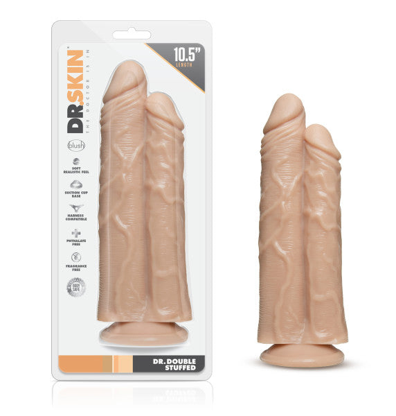 Dr. Skin - Double Trouble - Double Shaft Dildo -  Vanilla Blush