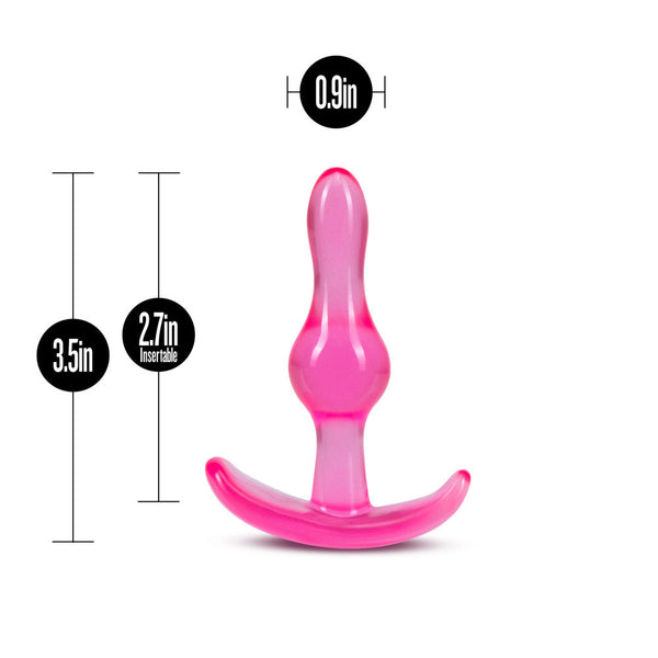 B Yours - Curvy Anal Plug - Pink Blush