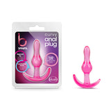 B Yours - Curvy Anal Plug - Pink Blush