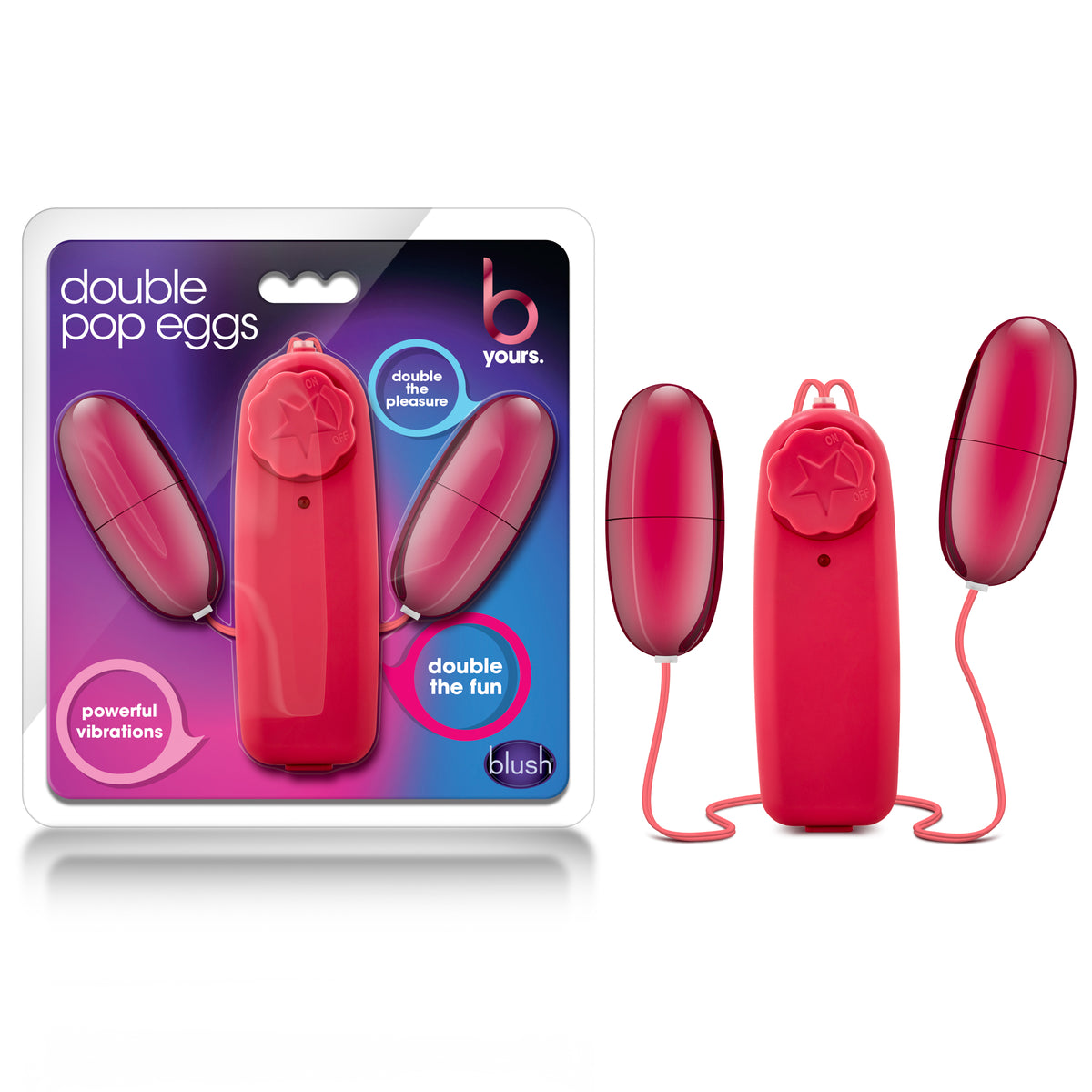 B Yours Double Pop Eggs - Cerise Blush