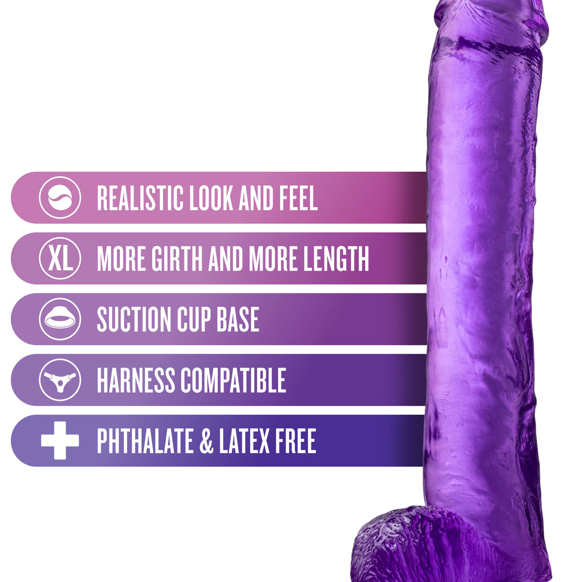 B Yours Plus - Hefty N Hung - Purple Blush