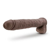 Au Naturel - Daddy - 14 Inch Sensa Feel Dual  Density Dildo - Chocolate Blush