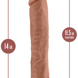 Au Naturel -  Daddy - 14 Inch Dildo - Mocha Blush