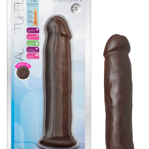 Au Naturel - Jackson - 9 Inch Dong - Chocolate Blush