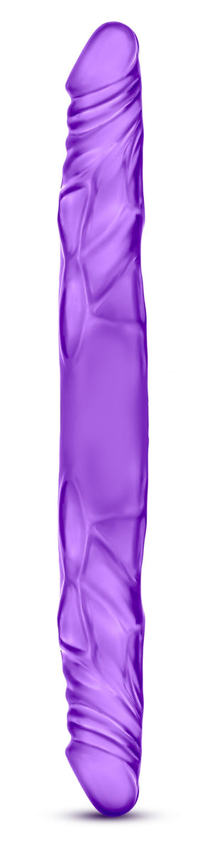 B Yours 14 Inch Double Dildo - Purple Blush