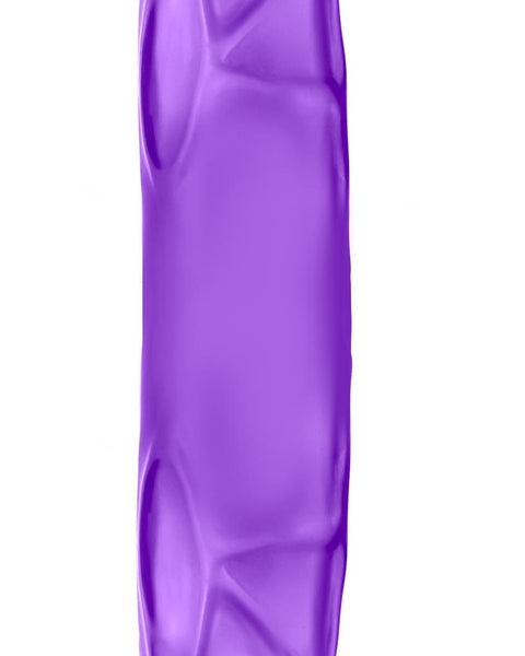 B Yours 14 Inch Double Dildo - Purple Blush