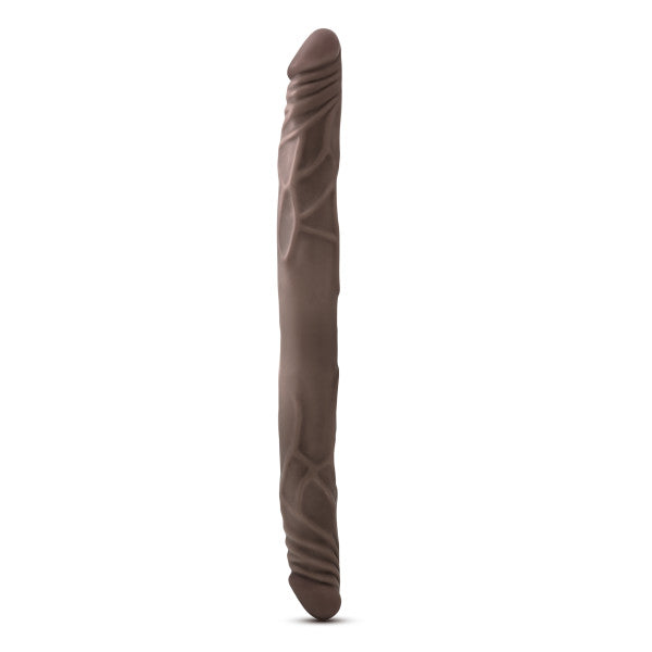 Dr. Skin - 14 Inch Double Dildo - Chocolate Blush