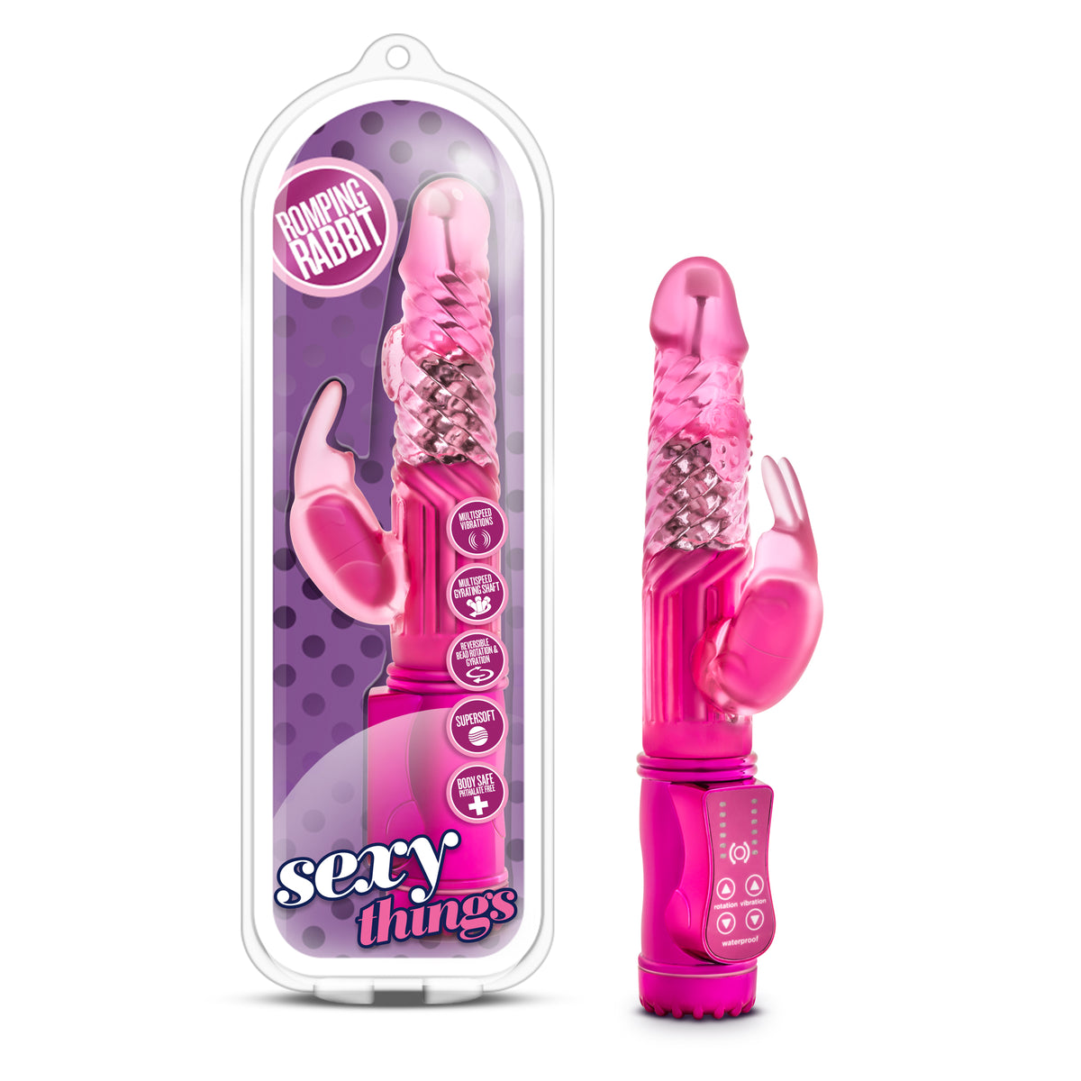 Sexy Things Romping Rabbit - Fuchsia Blush